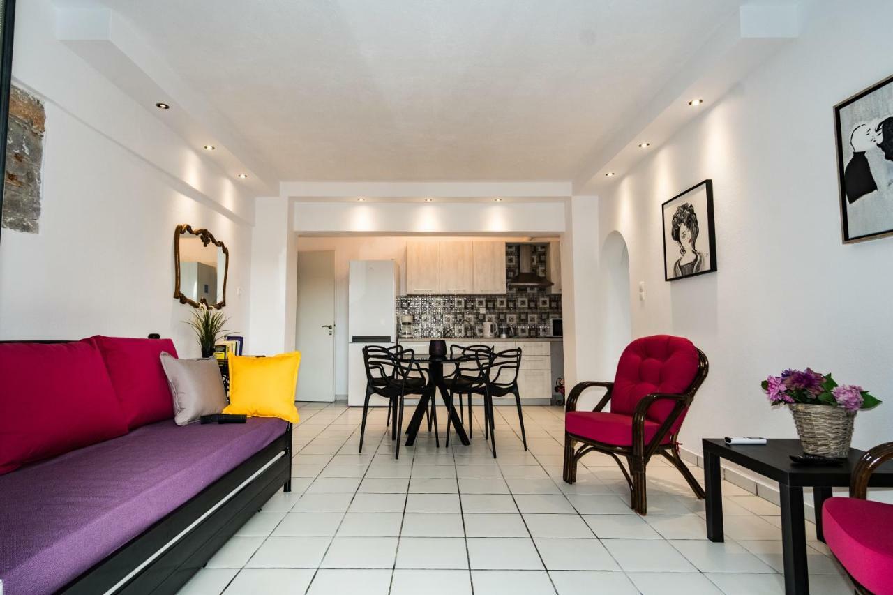 Olympia Zervea Studios With Pool - Apartment Kardhamili Luaran gambar